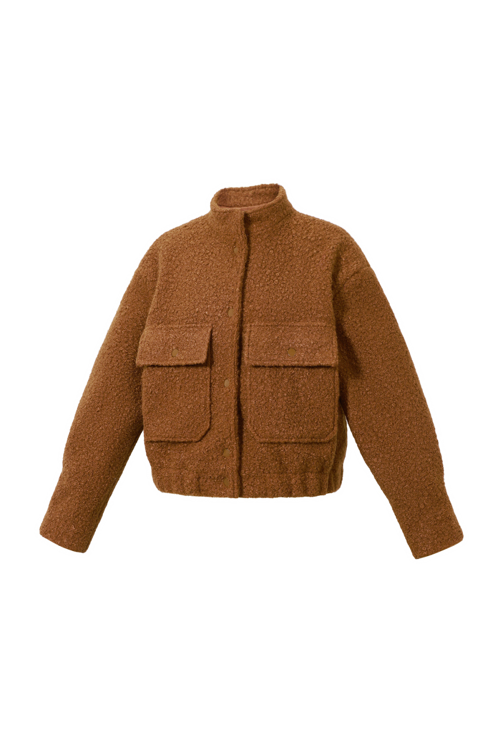 Veste Femme En Fibre De Polyester Tissée Style Décontracté Couleur Unie Automne/Hiver Image2