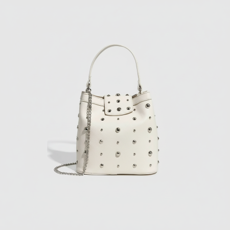 Sac à bandoulière pour femme, série mode haut de gamme, rivet métallique, 1 pièce