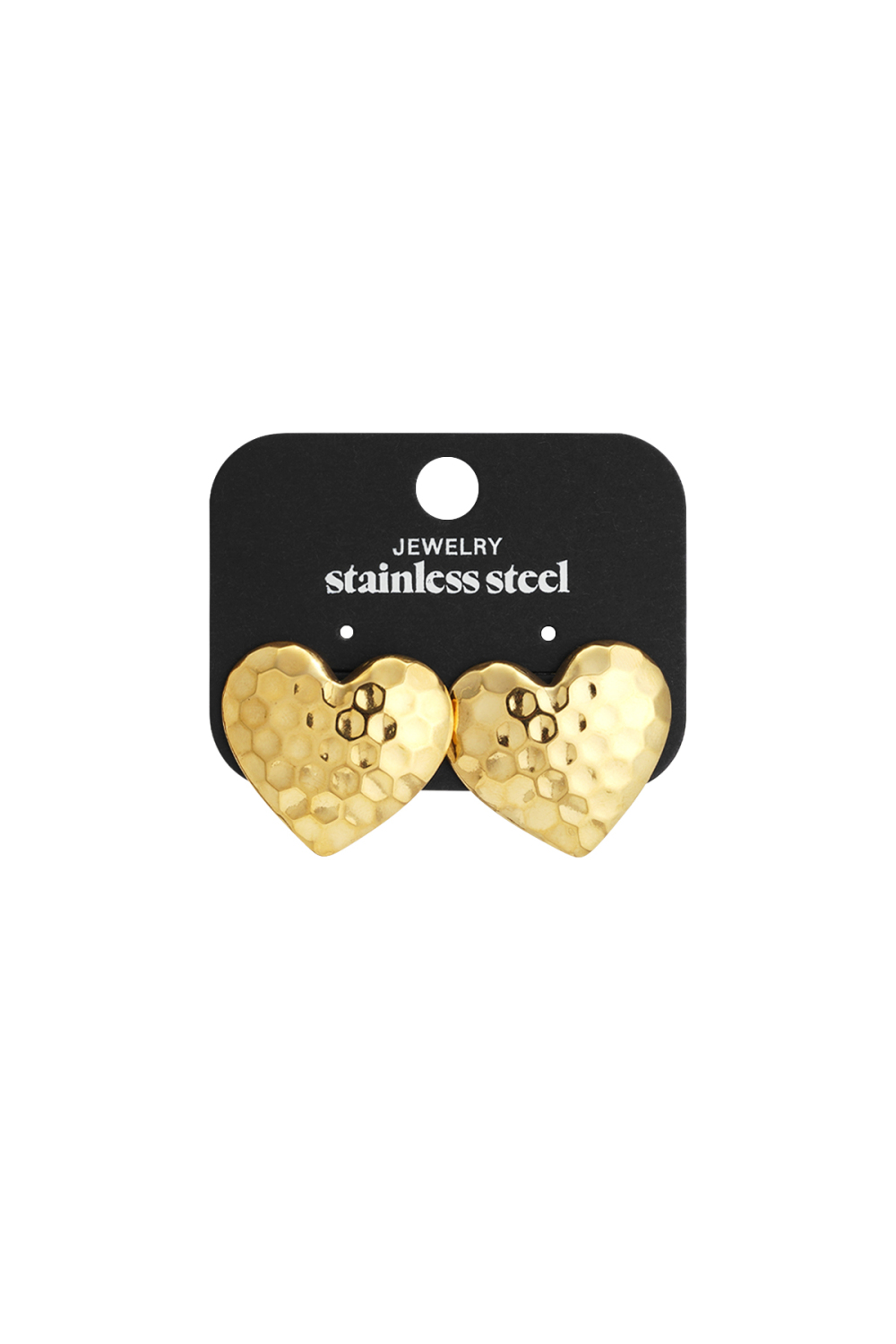 Boucles D'Oreilles À Tige En Acier Inoxydable, Style Cœur, Décontractées, Simples Et Quotidiennes, Bijoux Pour Femmes Image3