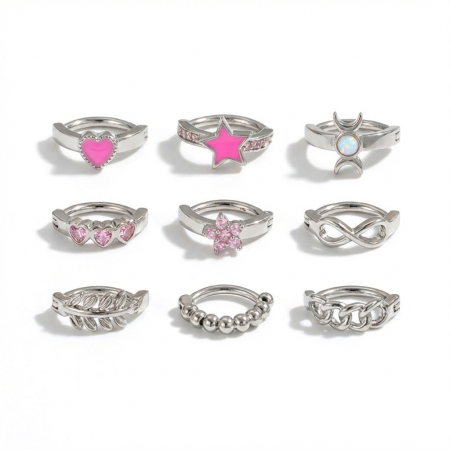 Piercings de nombril élégants en zircon couleur cuivre doré et étoile 2