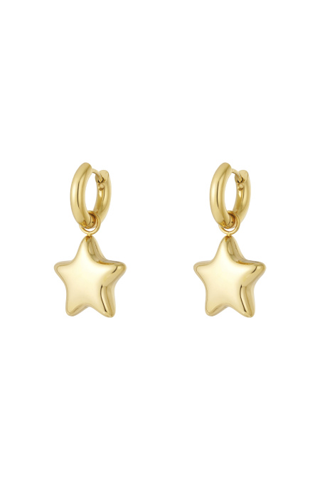 Boucles d'oreilles pendantes en acier inoxydable, série Star Daily Daily Simple, bijoux pour femmes