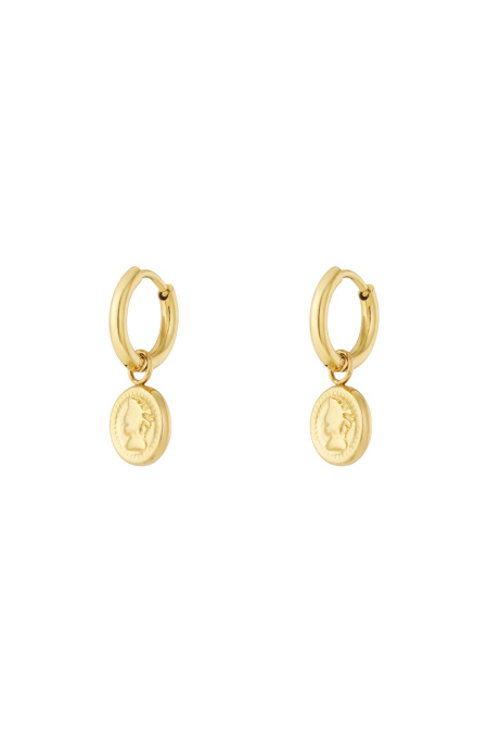 Boucles d'oreilles pièces de monnaie Muse