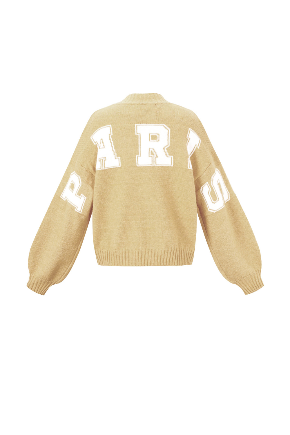 Pull Tricoté Fibre De Polyester Femme Casual Lettres Image3