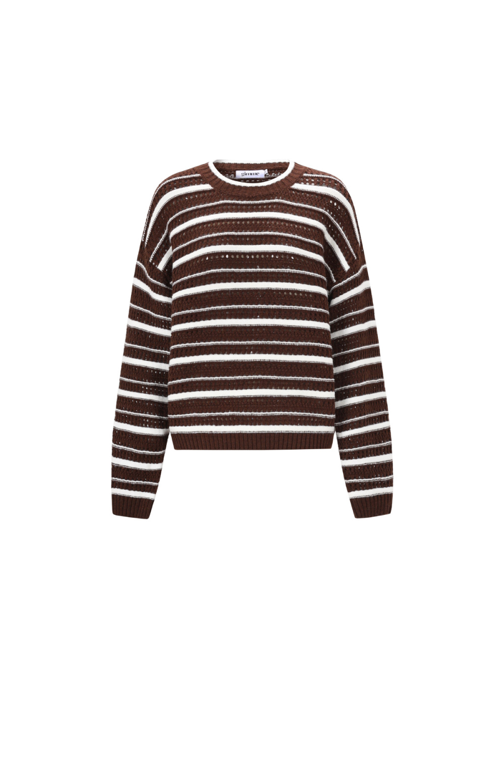 Pulls Tricotés Fibre De Polyester Femmes Casual Rayures 