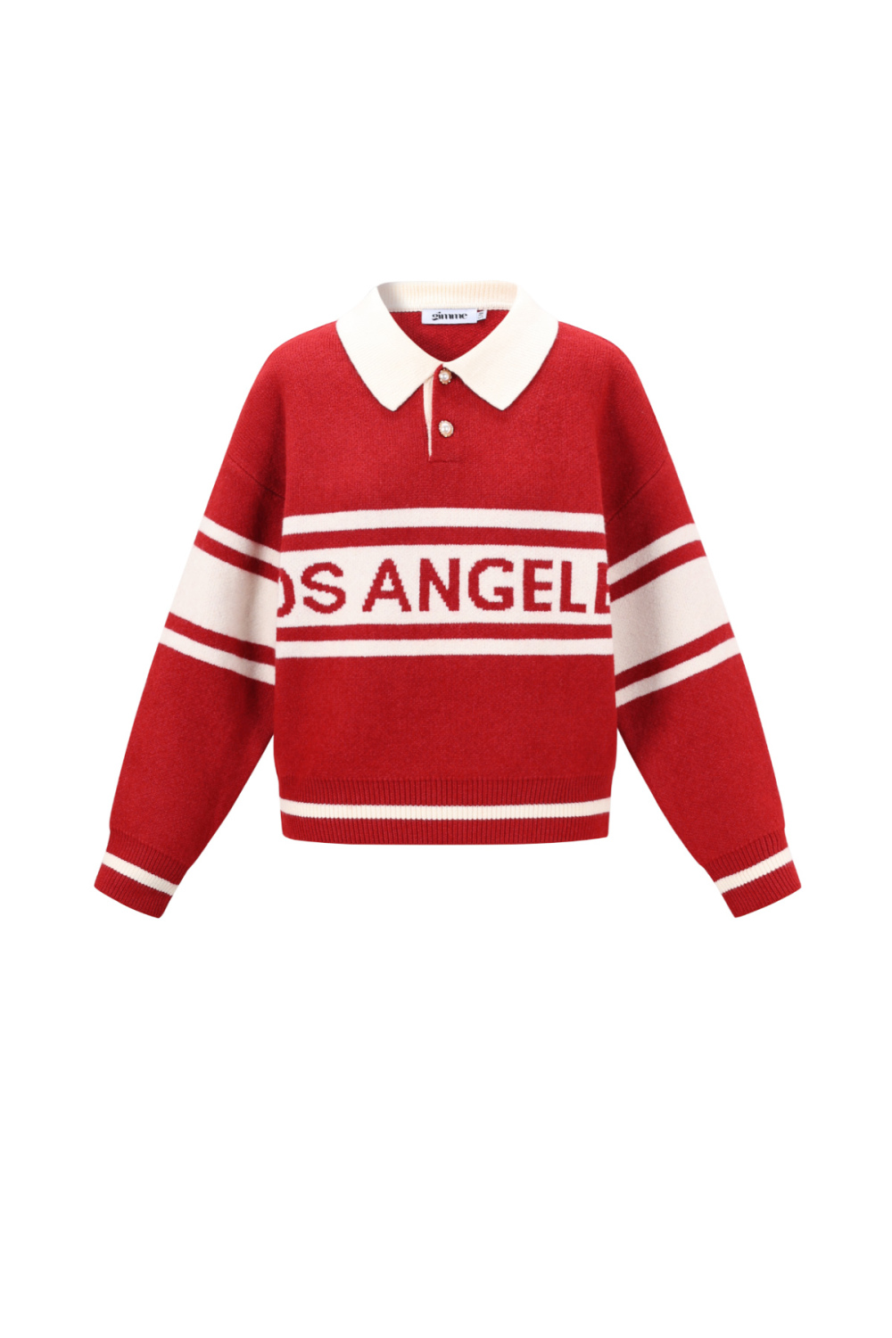 Pull Femme En Fibre De Polyester Tricotée Sporty Lettres h5Image11