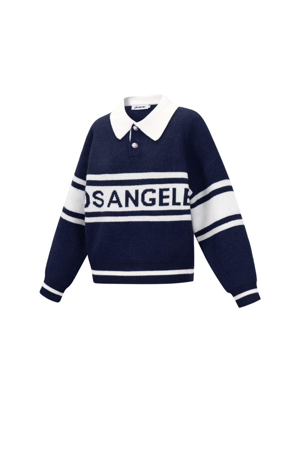 Pull Femme En Fibre De Polyester Tricotée Sporty Lettres h5Image2