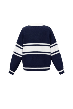 Pull Femme En Fibre De Polyester Tricotée Sporty Lettres h5 Image3