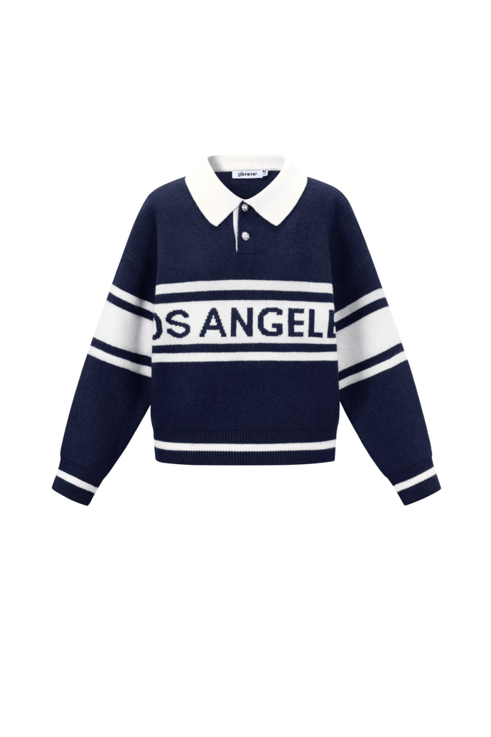 Pull Femme En Fibre De Polyester Tricotée Sporty Lettres