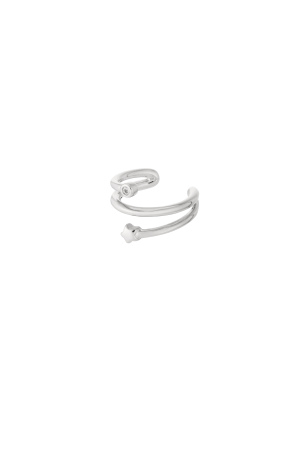 Boucles D'Oreilles Géométriques En Cuivre, Style Décontracté Et Quotidien h5 Image3