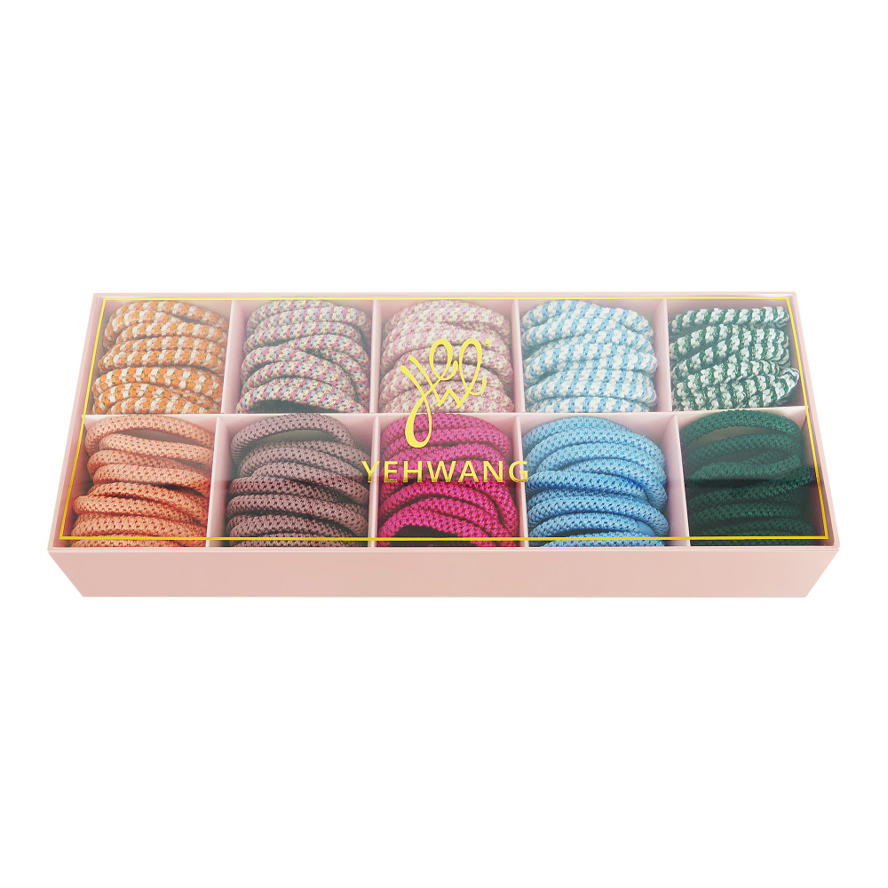 Bracelets Élastiques À Cheveux Multicouleur Polyester 