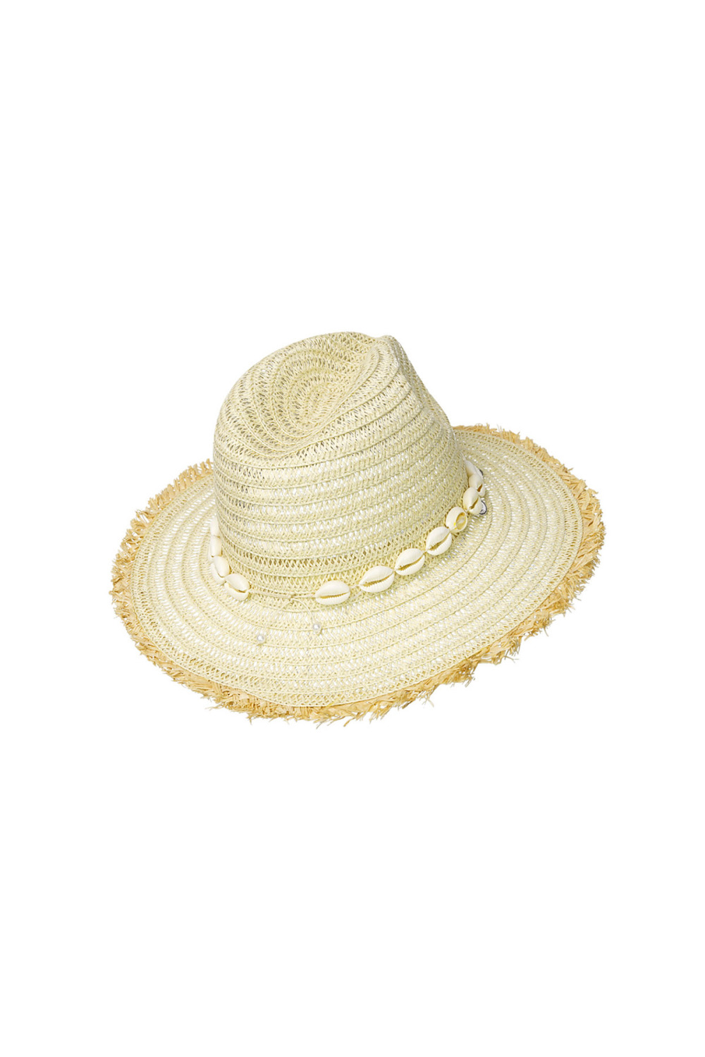 Chapeau D'été Coquillages - Papier Écru Image5