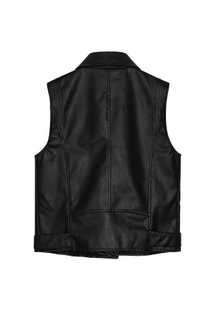 Gilet Cuir Pu - Noir S h5 Image3