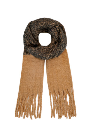 Foulard Coloré Beige Noir h5