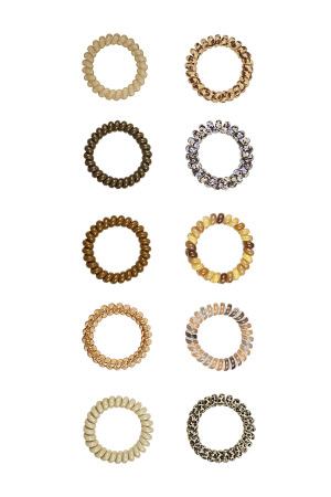 Élastiques/Bracelets Torsadés - Marron h5 