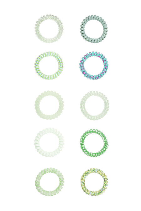Élastiques/bracelets twist vert