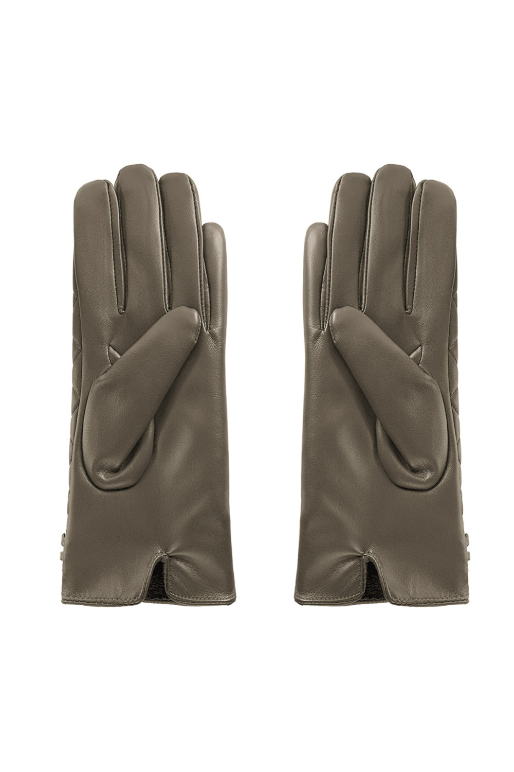 Gants À Carreaux Avec Chaîne - Marron Image5