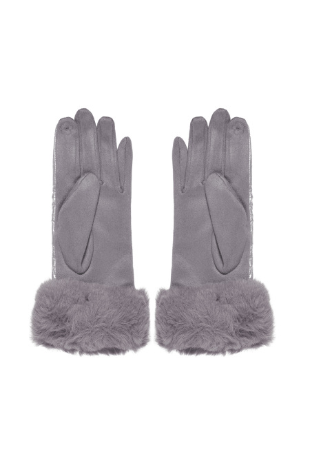 gants couture avec fausse fourrure 2