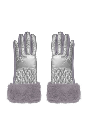 Gants Couture Avec Fausse Fourrure h5