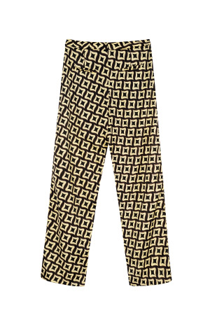 Pantalon Droit Femme Tissé Bloc De Couleurs h5 Image6