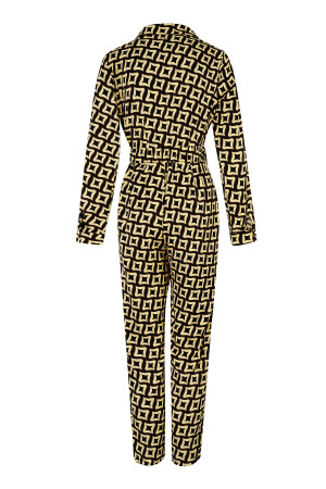 Combinaison En Polyester Pour Femme En Jean Imprimé Géométrique h5 Image6