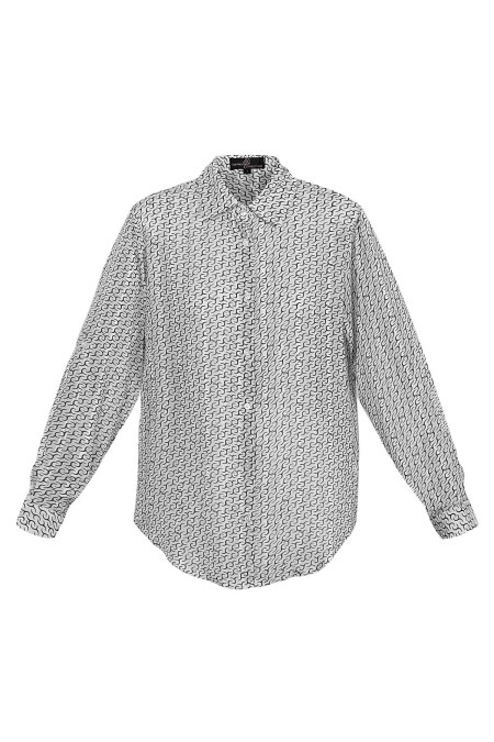 Blouse Femme en Polyester Manches Longues Motif Imprimé 2