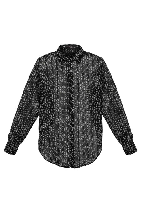 Blouse Femme en Polyester Manches Longues Motif Imprimé 2