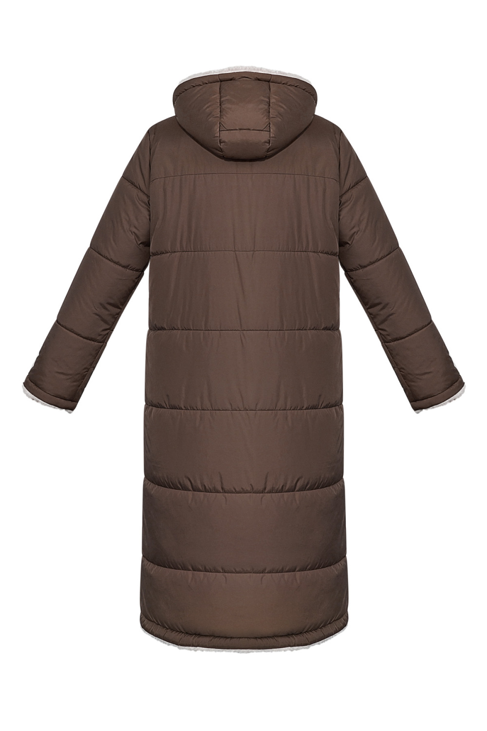 Manteau D'hiver Long Pour Femme Avec Doublure En Fausse Fourrure Et Capuche Amovible h5Image7