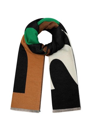 Foulard Imprimé Paris - Vert Orange h5