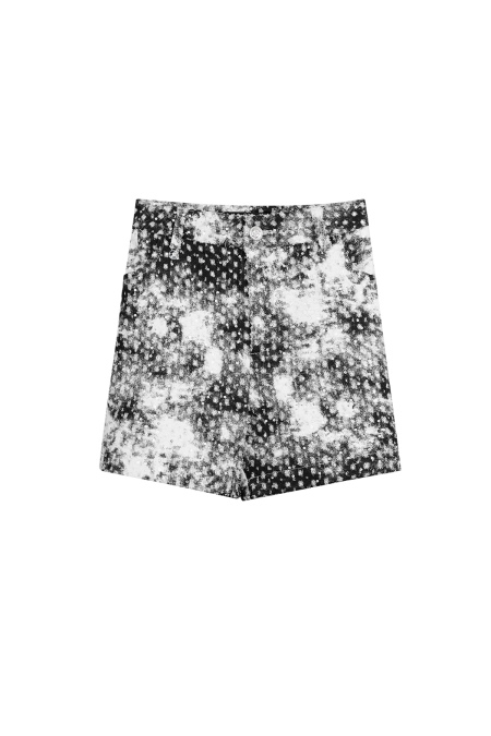 Cotton Femmes Shorts Hauts à Imprimé Abstrait 2