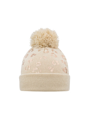 Bonnet Imprimé Tigre Pompon Enfant h5 
