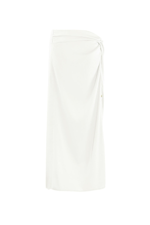 Jupe Enveloppante Femme Polyester Fente Latérale Élégante h5 