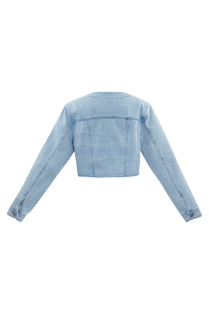 Veste Courte En Jean Avec Boutons h5 Image7