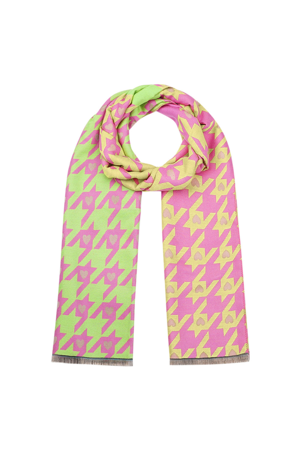 Foulard Coeur Fluo 