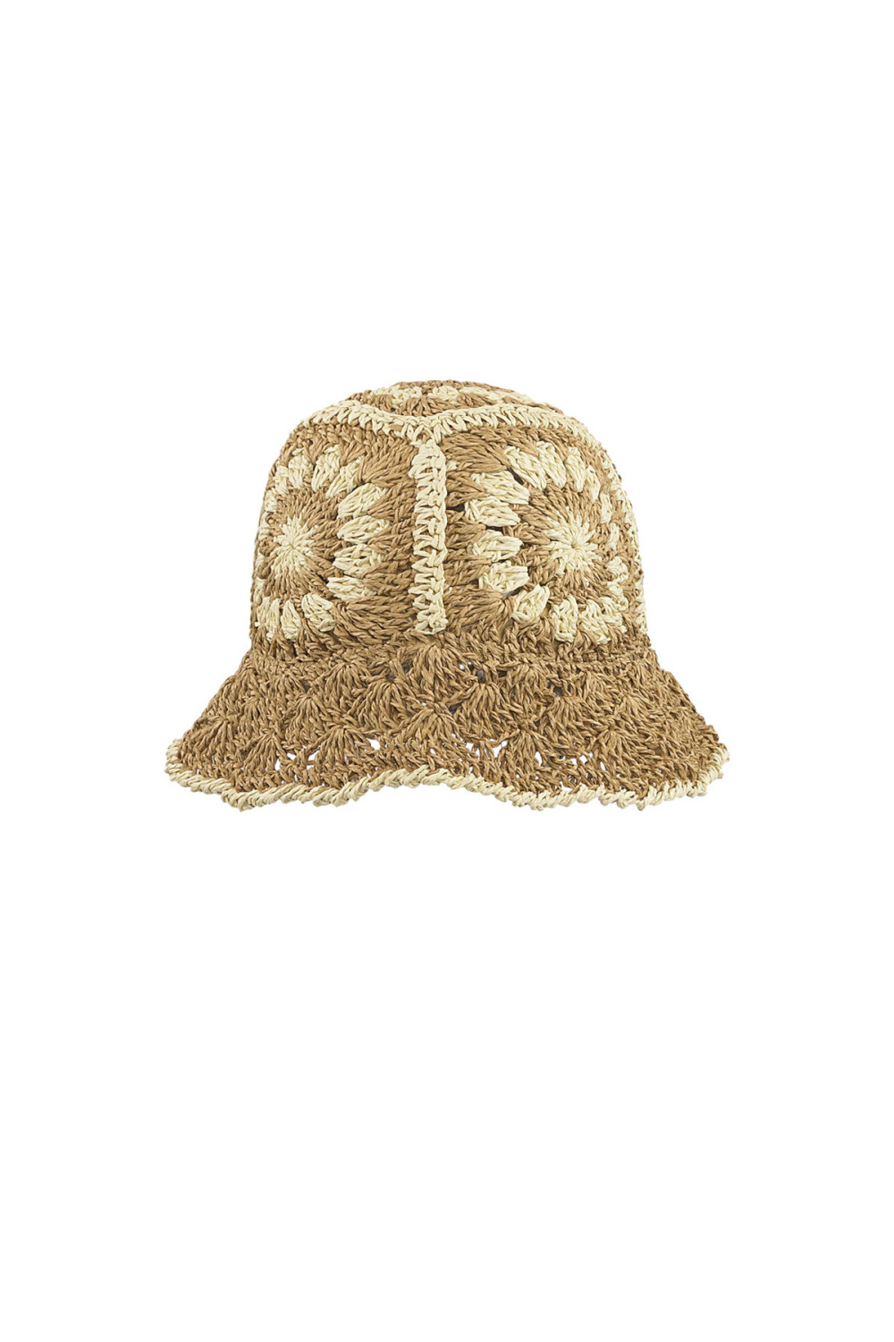 Bonnet Au Crochet À Fleurs 