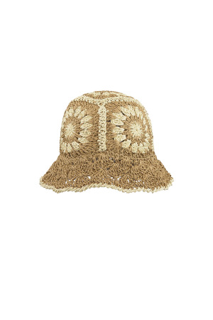 Bonnet Au Crochet À Fleurs h5 
