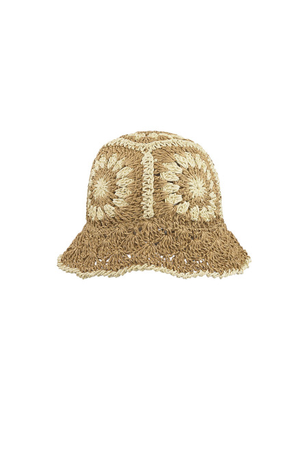 Bonnet Au Crochet À Fleurs