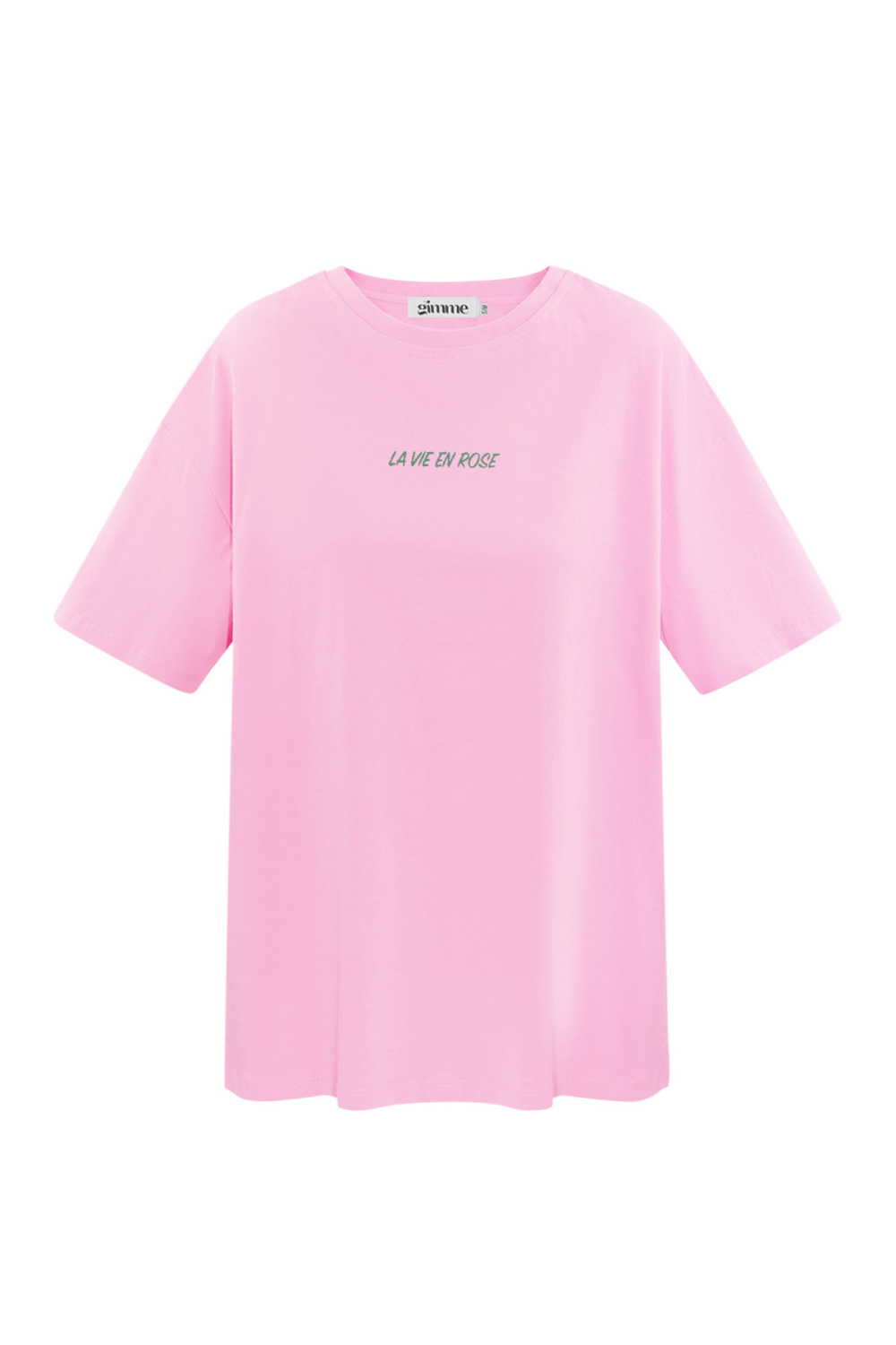 Coton T-Shirt Femme Oversized Logo Brodé 
