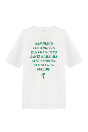 Coton T-Shirt Femme Imprimé Villes De Californie h5 Image7
