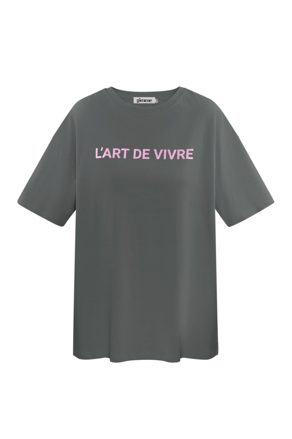 T-Shirt L'art De Vivre - Gris Rose Image7