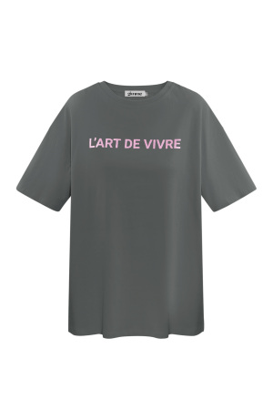 T-Shirt L'art De Vivre - Gris Rose h5 Image7