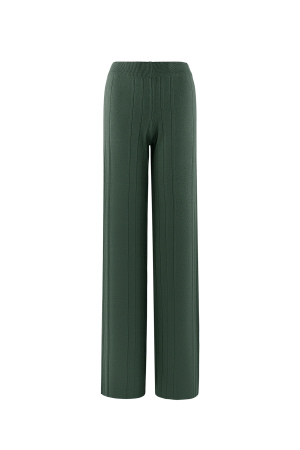 Pantalon Large Femme En Viscose Design Plissé Taille Haute h5 