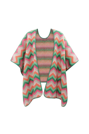 Poncho D'hiver Enveloppé De Chaleur - Multi h5 