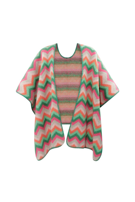 Poncho d'hiver enveloppé de chaleur - multi 2