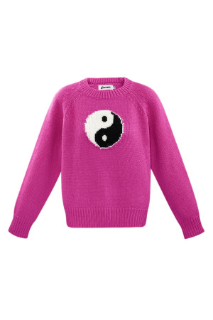 Tricot Coton Pulls Femme Symbole Yin Yang h5 