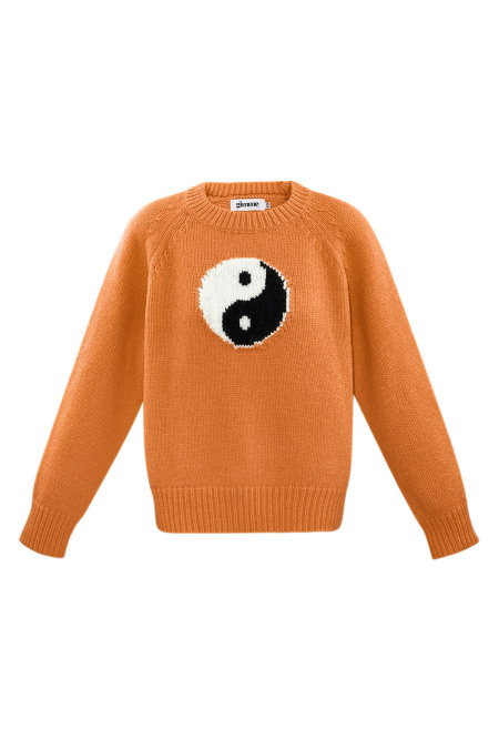 Tricot Coton Pulls Femme Symbole Yin Yang 2