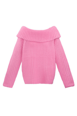 Recycled Polyester Blend Pulls Tricotés Off-Shoulder Automne/Hiver h5 