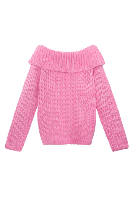 Recycled polyester blend Pulls Tricotés Off-Shoulder Automne/Hiver 2