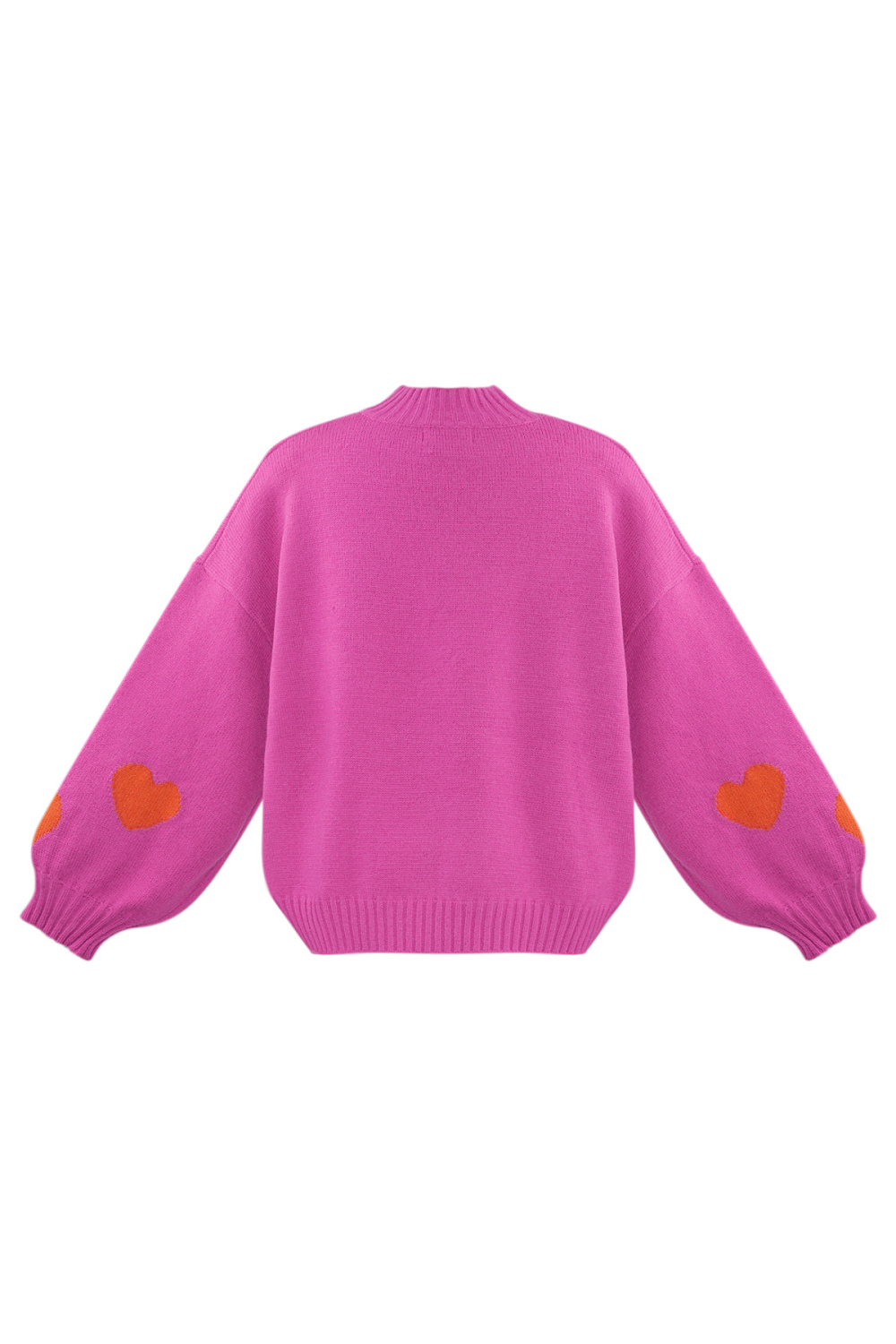 Pull Femme Oversized En Laine Mélange Tricoté Avec Applique Cœur Image7