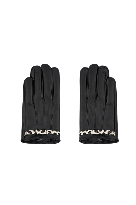 Gants cosy léopard