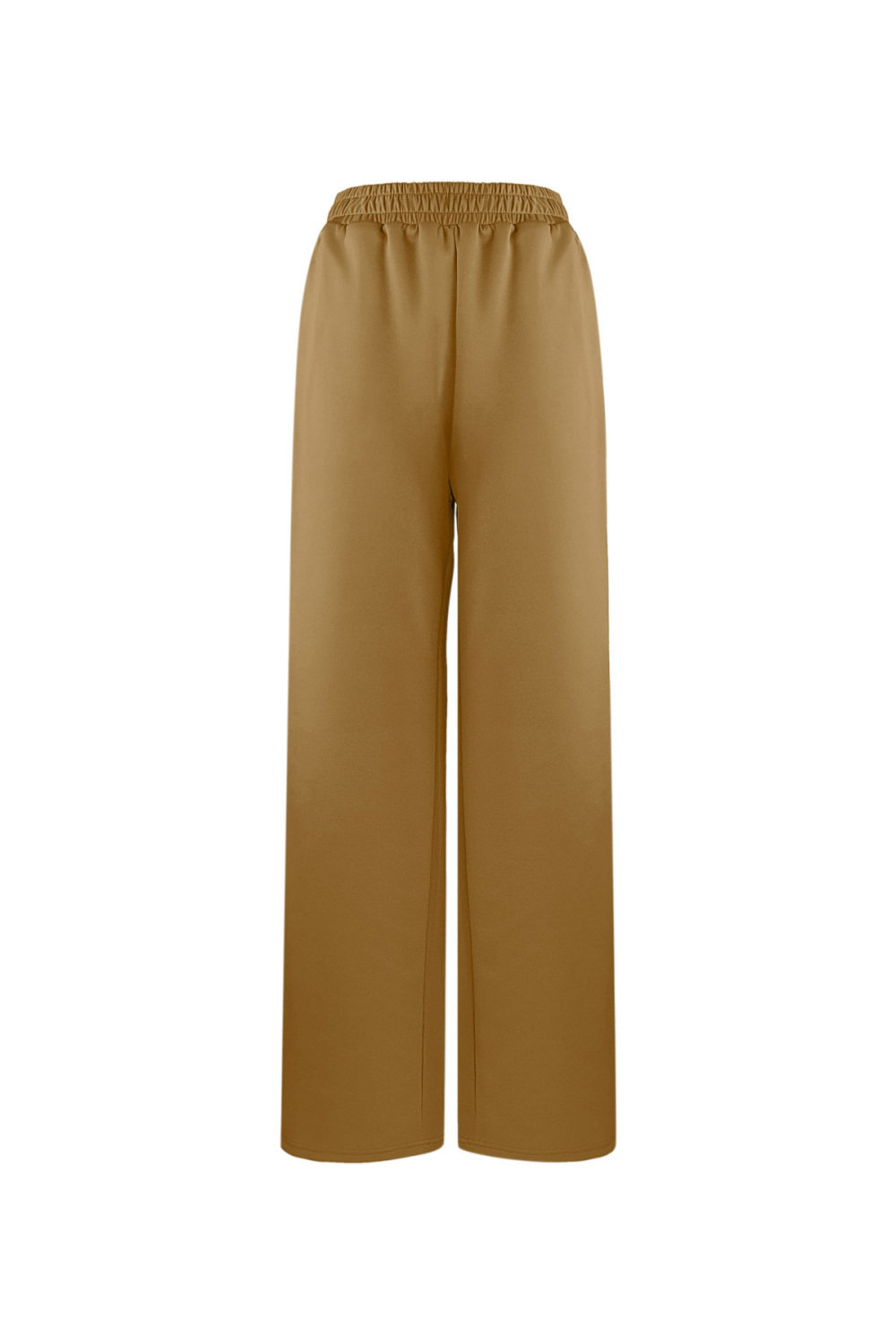 Pantalon Droit Femme Tissé Sportif Couleur Unie 